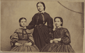 three women civil war dress