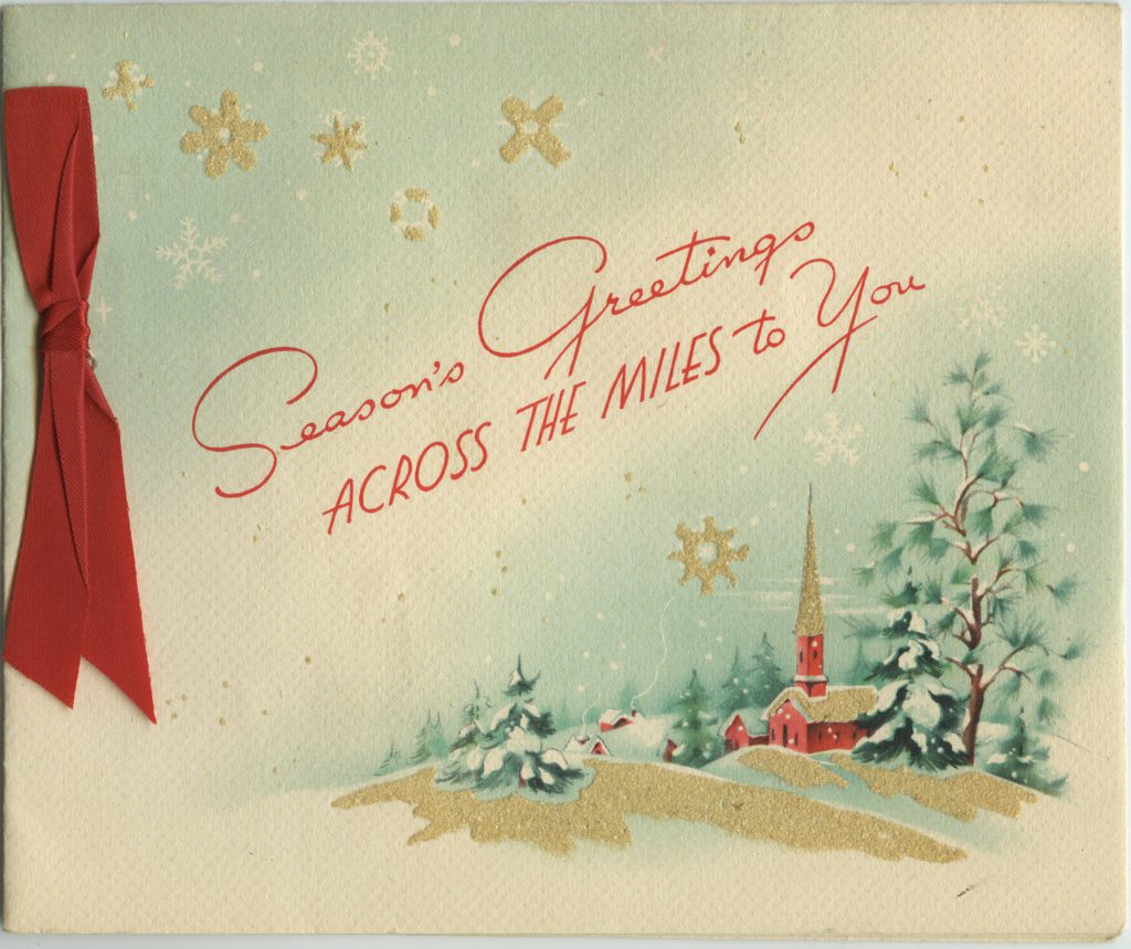 Christmas card vintage
